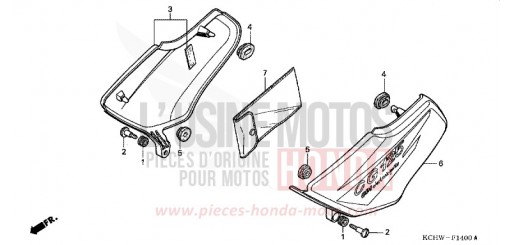 COUVERCLE LATERAL CG125M1 de 2001